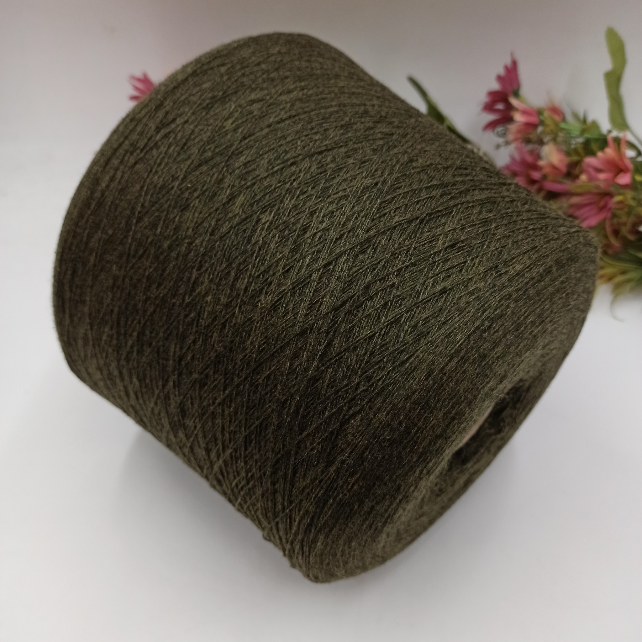 100% кашемир Арт Cashmere SFA Loro Piana - Agrifoglio Меланжевый мох