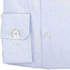 Сорочка Seidensticker Slim Fit 01.645385-10 с голубым принтом, удлиненный рукав