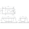 Ванна прямоугольная 150х70 см Vitra Neon 52510001000