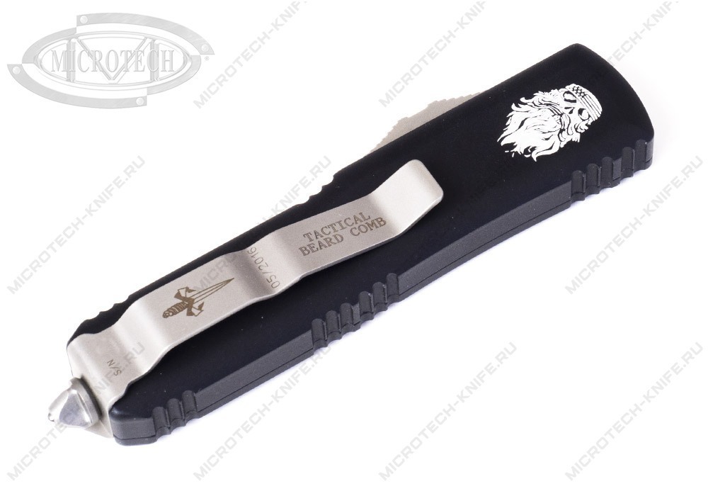 Microtech Tactical Beard Comb Stonewash Fine Tooth 17-4PH