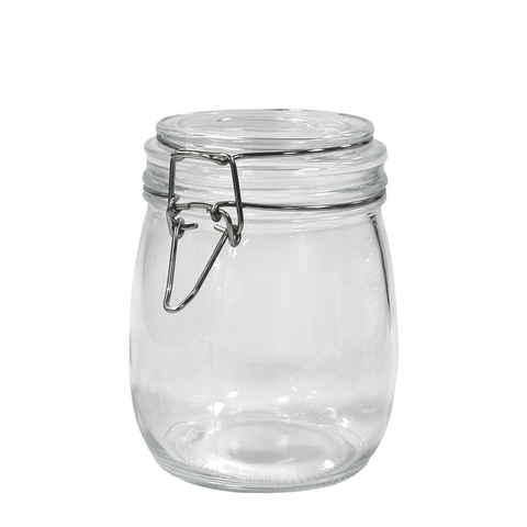 Банка с крышкой KUMMAL, 0,75 л, стекло/нержавеющая сталь