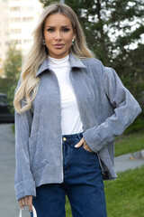 Жакет вельветовый Реджина (серый) Б14564-9М LT Collection