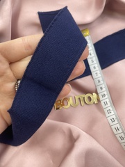 Подвяз трикотажный синий 0,84 м, ширина 4 см