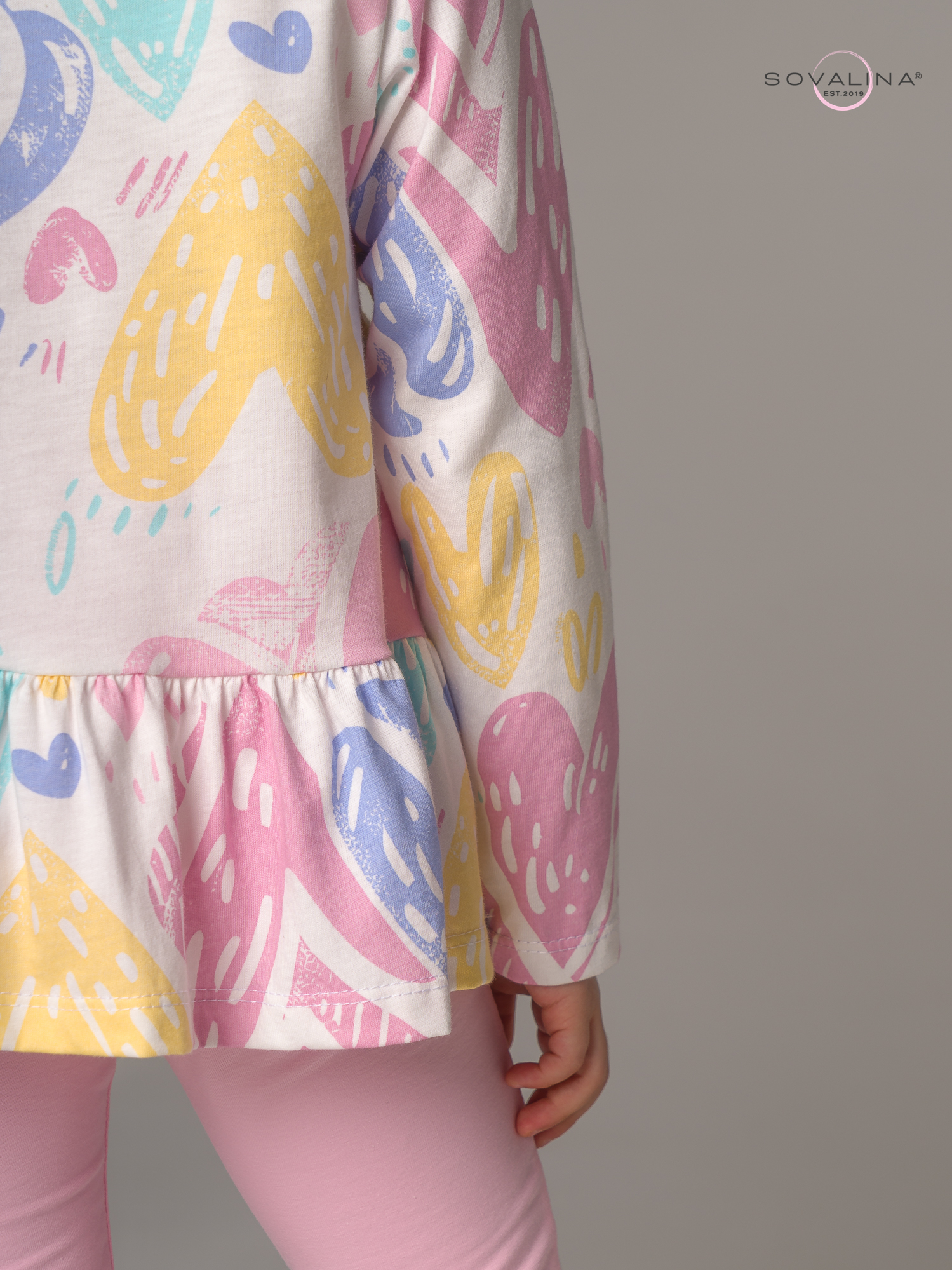 Костюм Алиса SG акварельные сердечки-роза