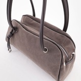 Сумка Саломея 501 эко-замша серый шоколад