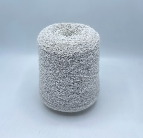 Pool trend (пр.Италия),art-BabyB4 400м/100гр, 80% бэби альпака, 20% полиамид, цвет-Светло-серый на черной основе, арт-36505