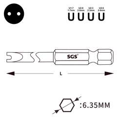 Бита Spanner SP 2,6 х50мм S2 1шт SGS 6350-U2.6