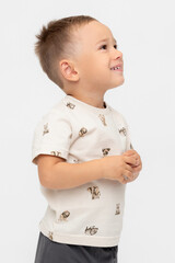 фуфайка  для мальчика  КР 302537/бежевый,сафари к542