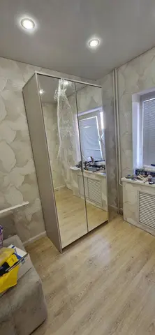 Шкаф 2-х створчатый с зеркалами Пандора ШК-05 кашемир / айриш