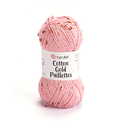Пряжа YarnArt Cotton Gold Paillettes (7108)