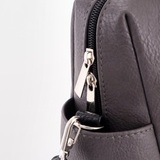 Сумка Саломея 603 мульти итальянский серо-черный