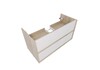 Aquatek AQ66100-DO-MW AQ66100-DO-MW Комплект мебели:Тумба 100 см ЛИБРА с раковиной AQ4100-00, 2 ящика push-to-open,цвет фасадов белый мат, корпус дуб давос