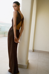 Платье CAROLINE, шоколадный