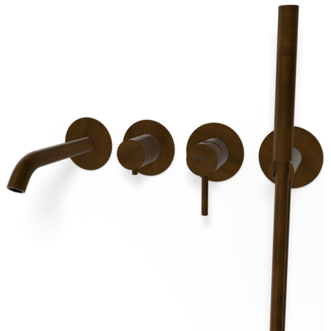 Remer X53D2PWBBR Смеситель для ванны Remer X Style X53D2PWBBR, бронза масляная