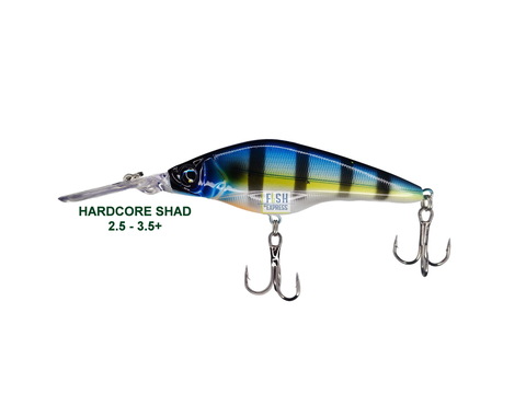 Воблер HARDCORE SHAD 75sp 10гр. 2.5 - 3.5m+ #20 (реплика)