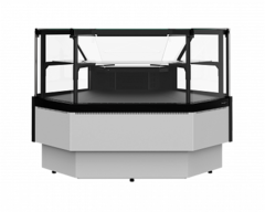 Холодильная витрина Carboma PALM 3 GC95 VM-5 -1 внешний угол без боковин (версия 2.0)