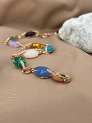 Комплект украшений колье + серьги в стиле BVLGARY