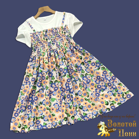 Платье девочке (4-9) 260331-LT2570