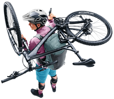 Картинка рюкзак велосипедный Deuter Trans Alpine Pro 28 Graphite/Shale - 4