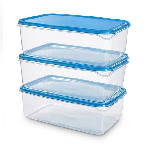 Набор контейнеров 23х16х8 с крышкой для сыпучих продуктов 3 шт, полипропилен