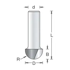Фреза галтельная пазовая 12.7x9.5x41.5x8 R6.3 DIMAR 1060125