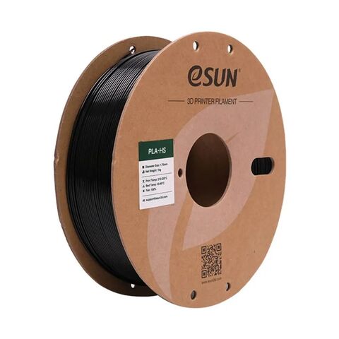 Пластик для 3D-печати eSUN ePLA-HS, 1,75 мм, 1 кг, чёрный, EPLA-HS-P175B1
