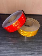 Лента светоотражающая желтая - 45,7 метров.