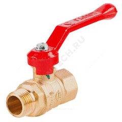 Кран шаровой латунь Стандарт 221 аналог 11б27п1 Ду 50 Ру16 ВР/НР полнопроходной рычаг ГАЛЛОП 103251