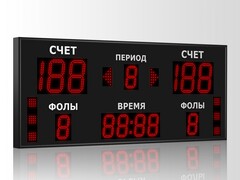 Табло для баскетбола Импульс 718-D18x6-D13x7-S6-A2