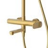Cezares STYLUS-CVD-BORO STYLUS-CVD-BORO Душевая стойка со смесителем и изливом, брашированное золото