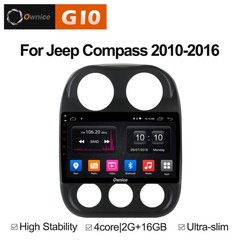 Штатная магнитола на Android 8.1 для Jeep Compass 10-16 Ownice G10 S1252E