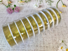 Проволока медная для рукоделия, 0,5 мм*10 м, золото