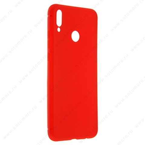 Накладка силиконовая Soft Touch ультра-тонкая для Huawei Honor 8x красный