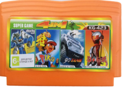 4 in1 Super Game KG-423 (Pika / Tank90 / Kage Legend / Dexter) [Dendy]