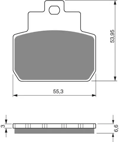 Тормозные колодки дисковые 263 S3