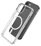 Силиконовый чехол с магнитом (MagSafe) Hoco TPU для iPhone 14 (6.1) (Прозрачный)