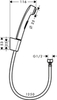 Hansgrohe 1jet 32129330 Гигиенический душ со шлангом 125 см и держателем, полированный черный хром