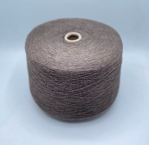 Бобинная пряжа (пр.Италия),1500м/100гр, 80%шерсть, 20%полиамид, цвет- Серо-коричневый,меланж, арт.31619