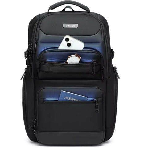 Картинка рюкзак городской Ozuko 9772S Black - 18
