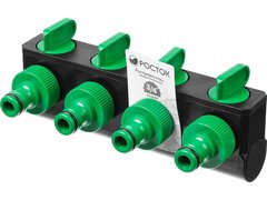 РОСТОК RS-4, 3/4?, четырехканальный, с внутренней резьбой, поливочный распределитель (426378)