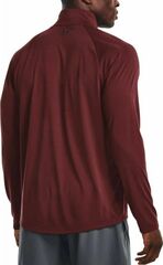 Теннисная футболка Under Armour UA Tech 2.0 1/2 Zip M - chestnut red/black