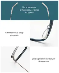 Очки для компьютера Xiaomi Mijia Computer Glasses Pro HMJ02TS, темно-синие