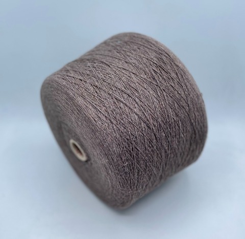 Бобинная пряжа (пр.Италия),1500м/100гр, 80%шерсть, 20%полиамид, цвет- Серо-коричневый,меланж, арт.31619