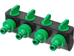 РОСТОК RS-4, 3/4?, четырехканальный, с внутренней резьбой, поливочный распределитель (426378)