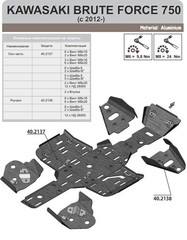 Защита рычагов для KAWASAKI BruteForce KVF 2012- STORM 2138