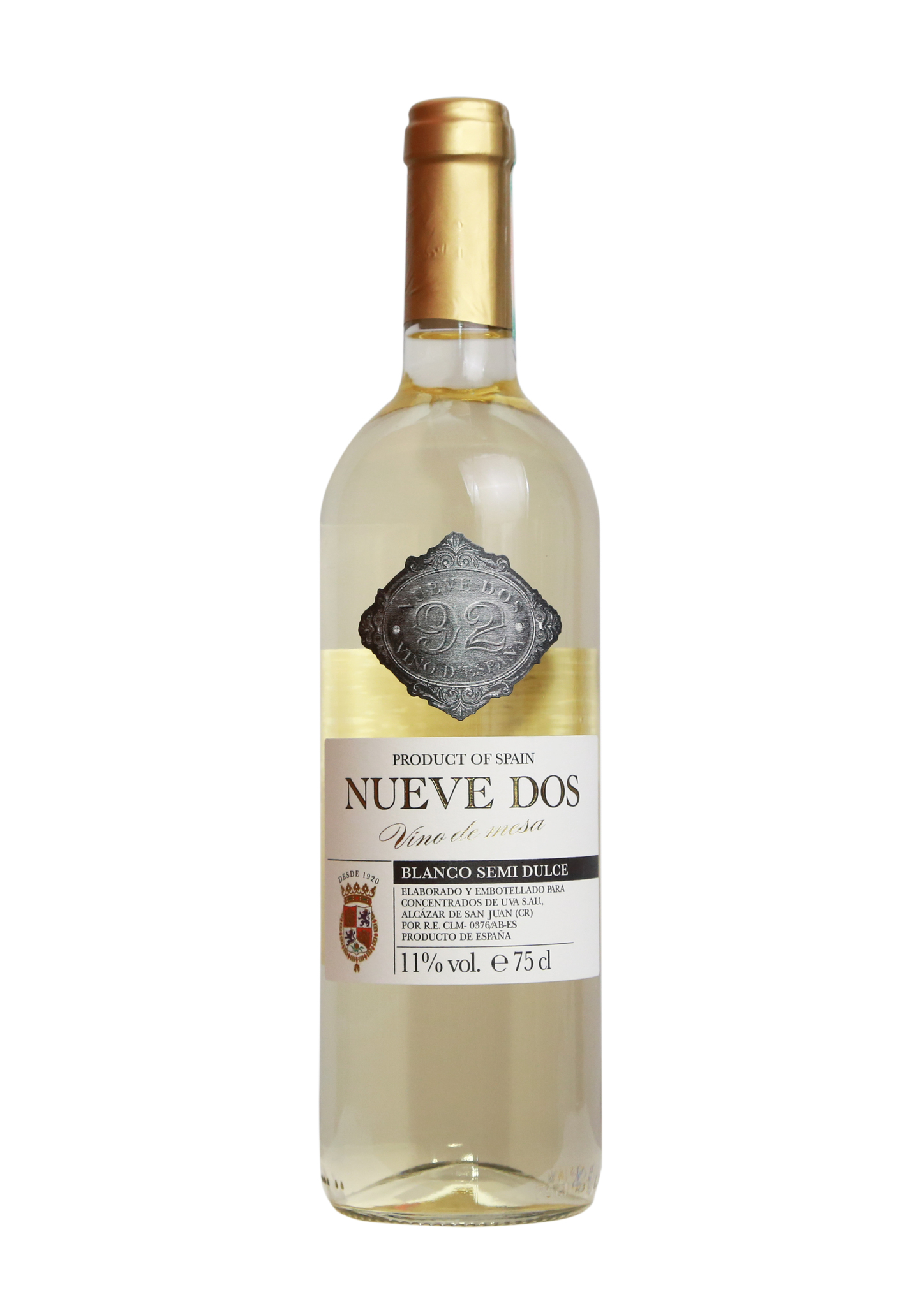 Вино Nueve Dos Blanco Semi Dulce 11%