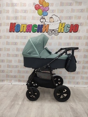 Коляска модульная Indigo Charlotte Sity cs 02 (т.серый+шалфей)