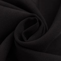 Ткань штапель однотон, 130 гр/м2, ш. 145 см, чёрный