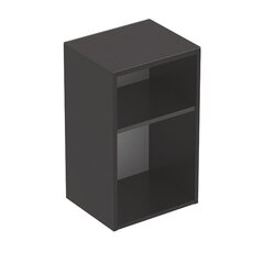 Шкафчик Geberit Smyle Square без дверей: B=36см, H=60см, T=29.9см, Темно-серый / Матовое покрытие фото