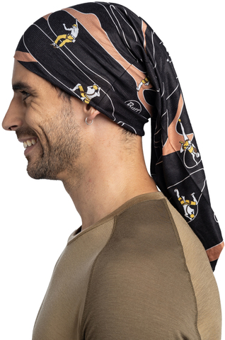 Картинка бандана-труба Buff CoolNet Tumus Black - 4